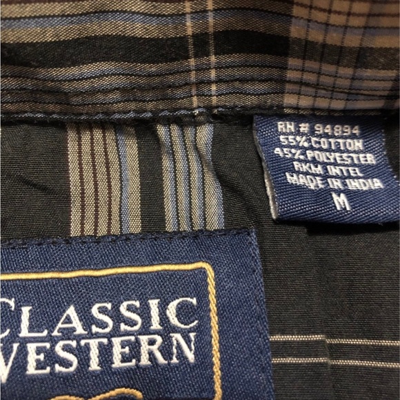 Classic western plaid snap front shirt - Picture 3 of 3